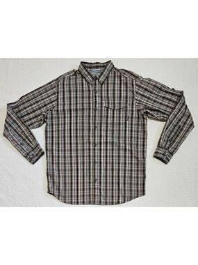 Columbia Lightweight Back Vented Omni Wick Plaid Button Down Shirt
